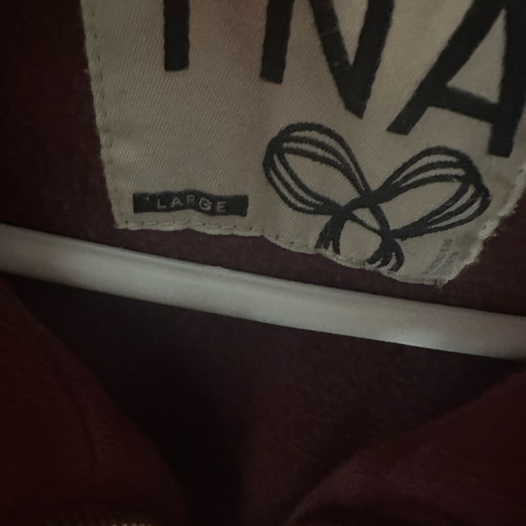 Large burgundy TNA sweater. Plain design. Good condition! - Picture 3 of 3